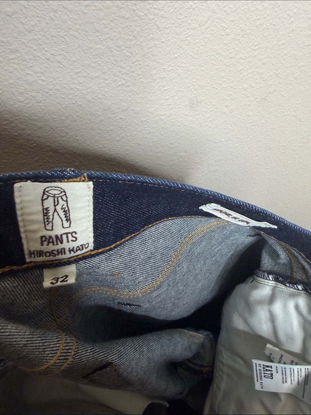 Hiroshi Kato | Men’s Dark Wash Slim Tapered Selvedge Denim Jeans Size 32 - Picture 6 of 8